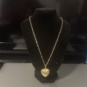 New Gold Heart Pendant Necklace - Women Jewelry